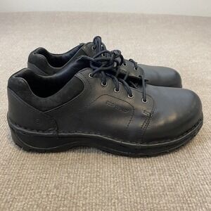 Red Wing Shoes Womens Size 8.5 EE Black Leather Steel Toe Work Oxfords 2323